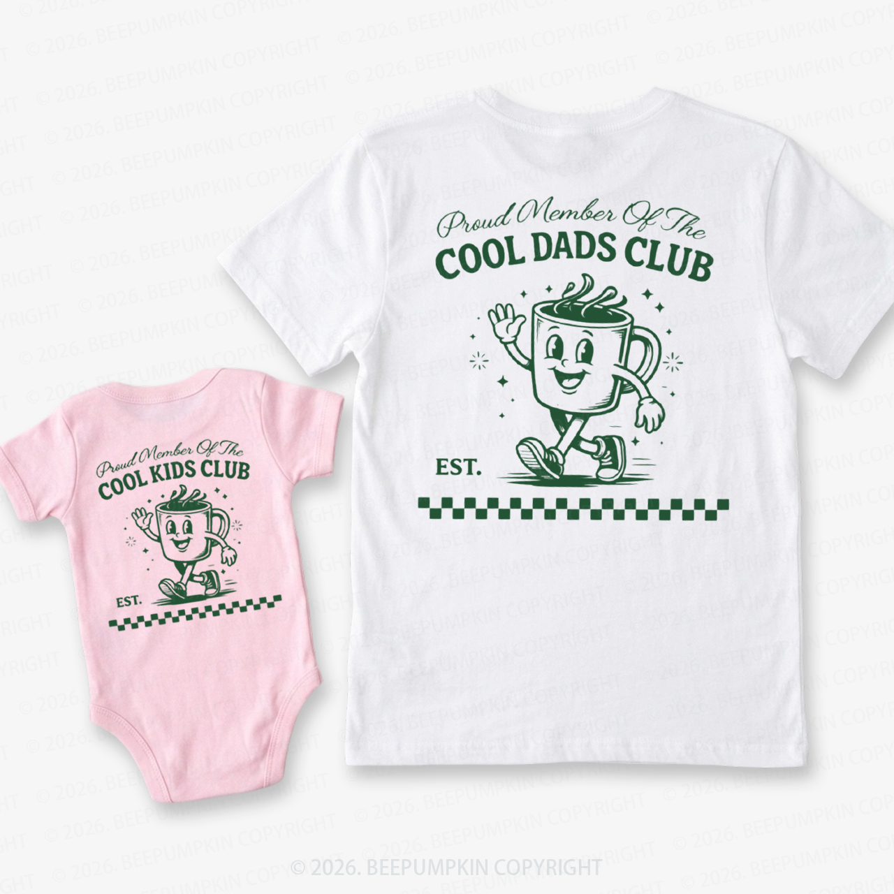 Cool Dads Club Father's Day Dad&Me Matching Shirts