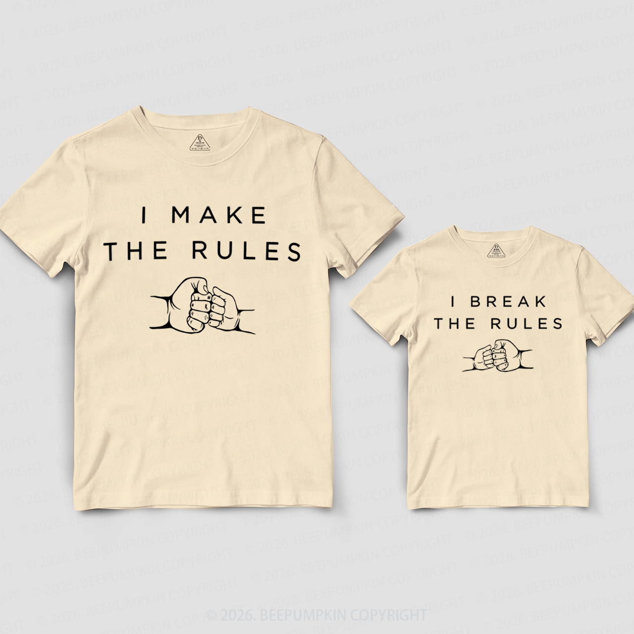 I Make or Break The Rules Dad&Me Matching Shirts