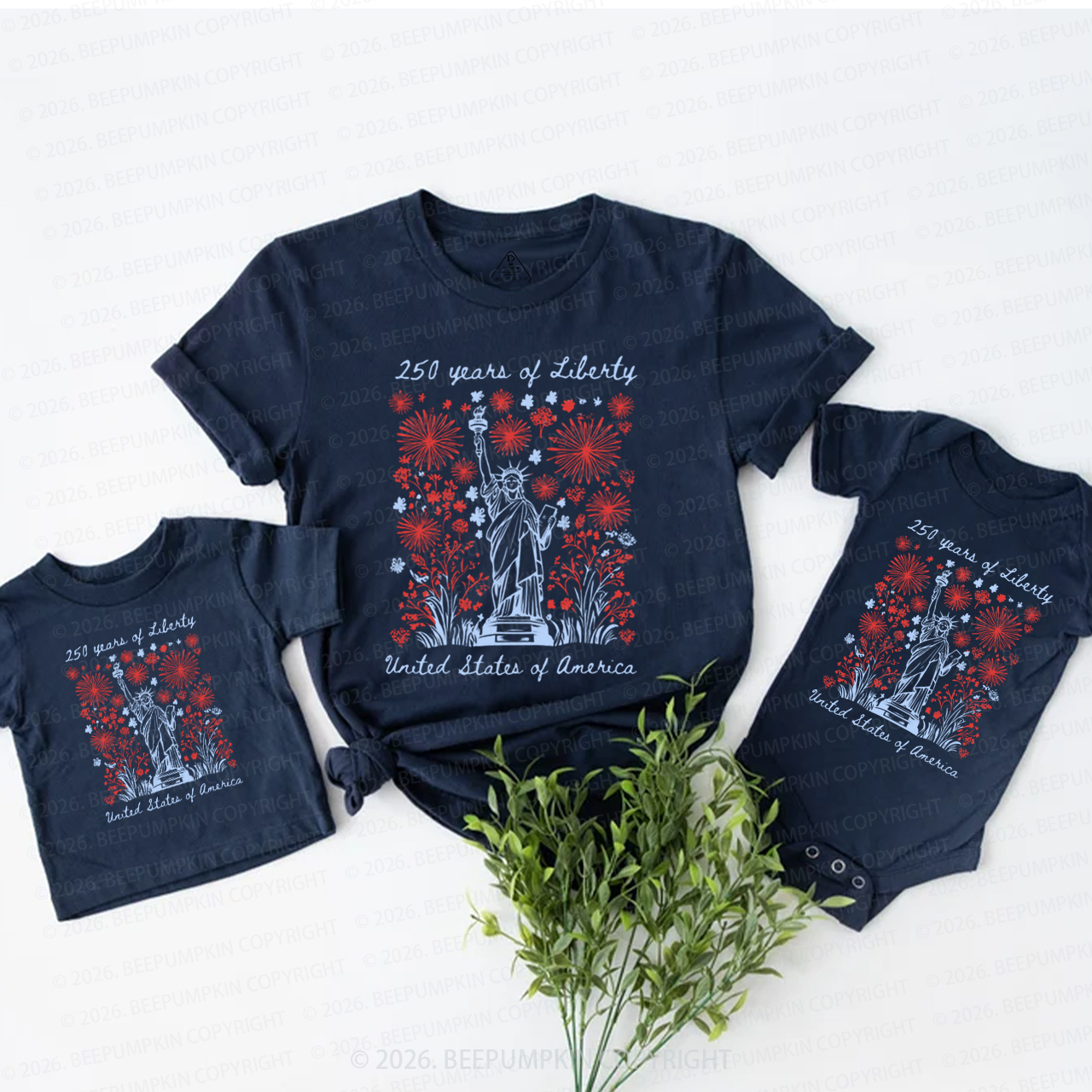 250 Years Of Liberty Mom&Me Matching T-Shirts
