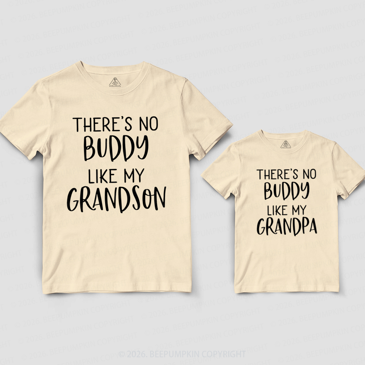 There's No Buddy Like My Grandson Grandpa&Me Matching Shirts