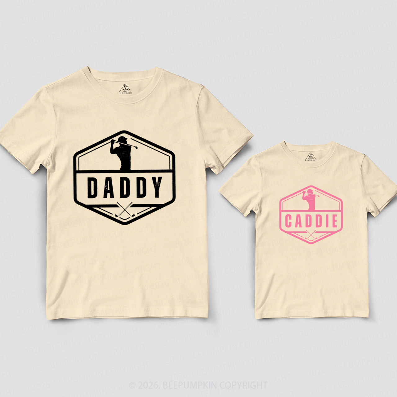 Golf‑Loving Dad&Me Matching Shirts
