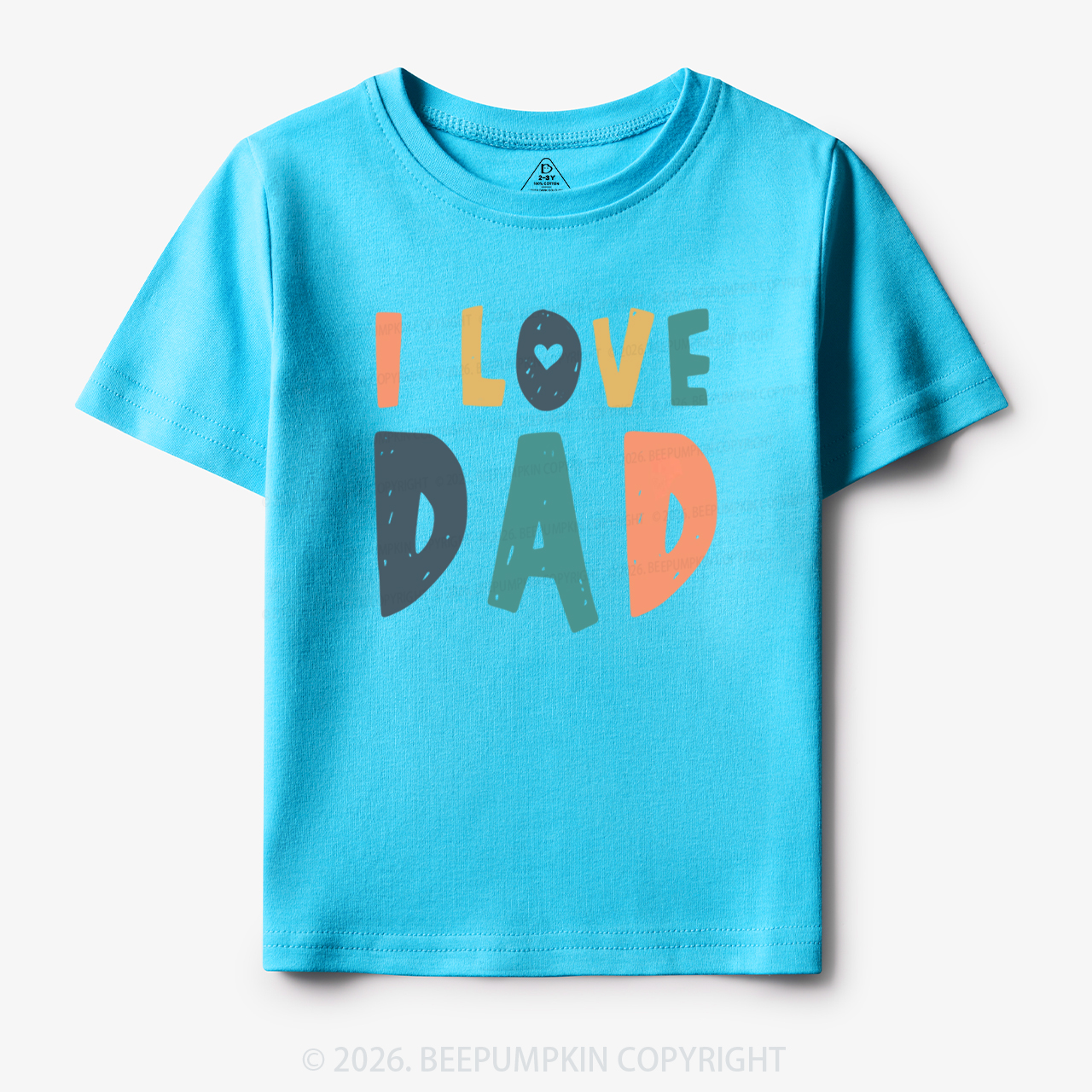 Father's Day 'I Love Dad' Toddler&Kid's Tees