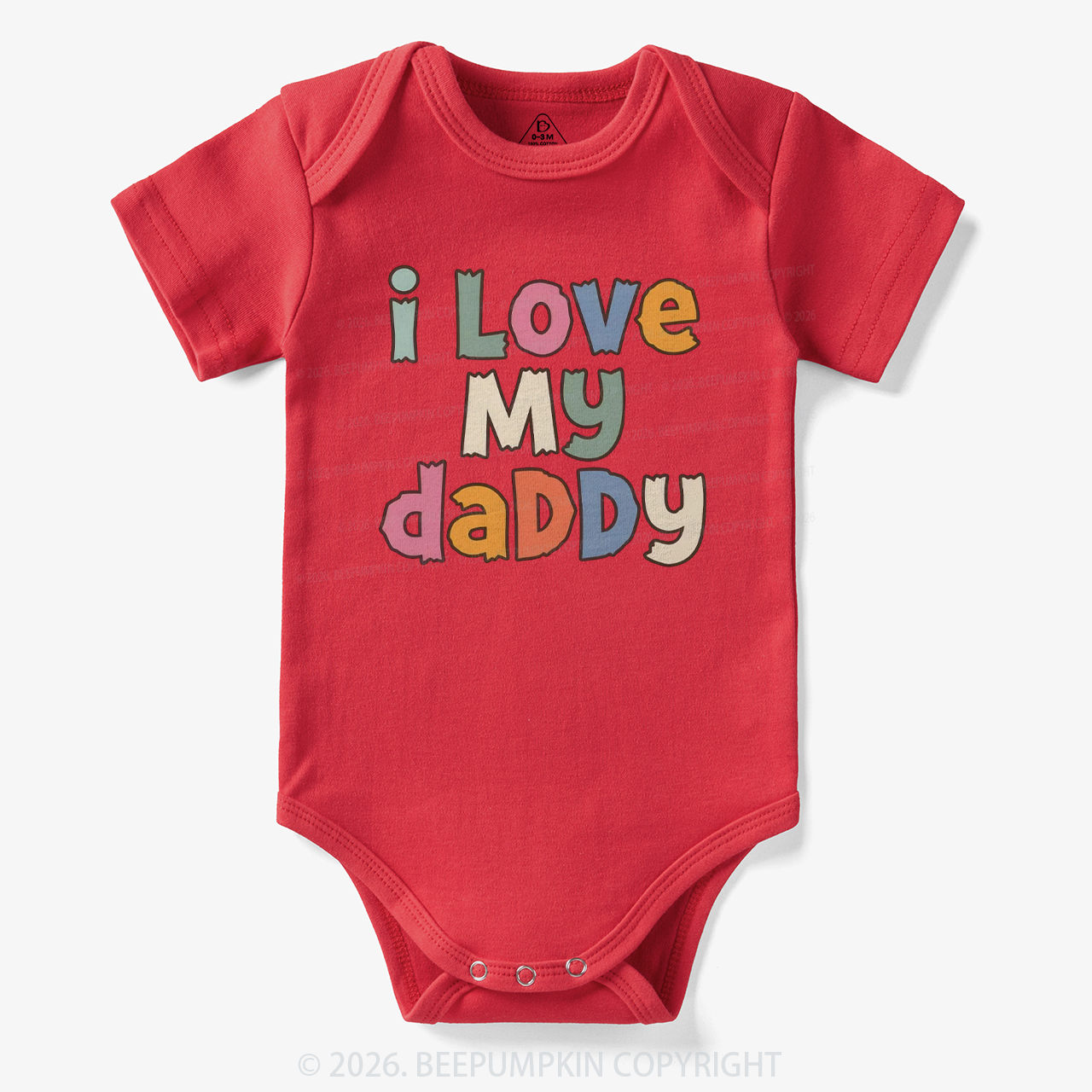 I Love My Daddy Cute Father's Day Bodysuit
