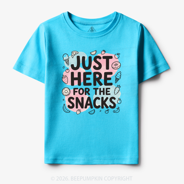 Just Here for the Snacks Funny Toddler&Kid's Tees