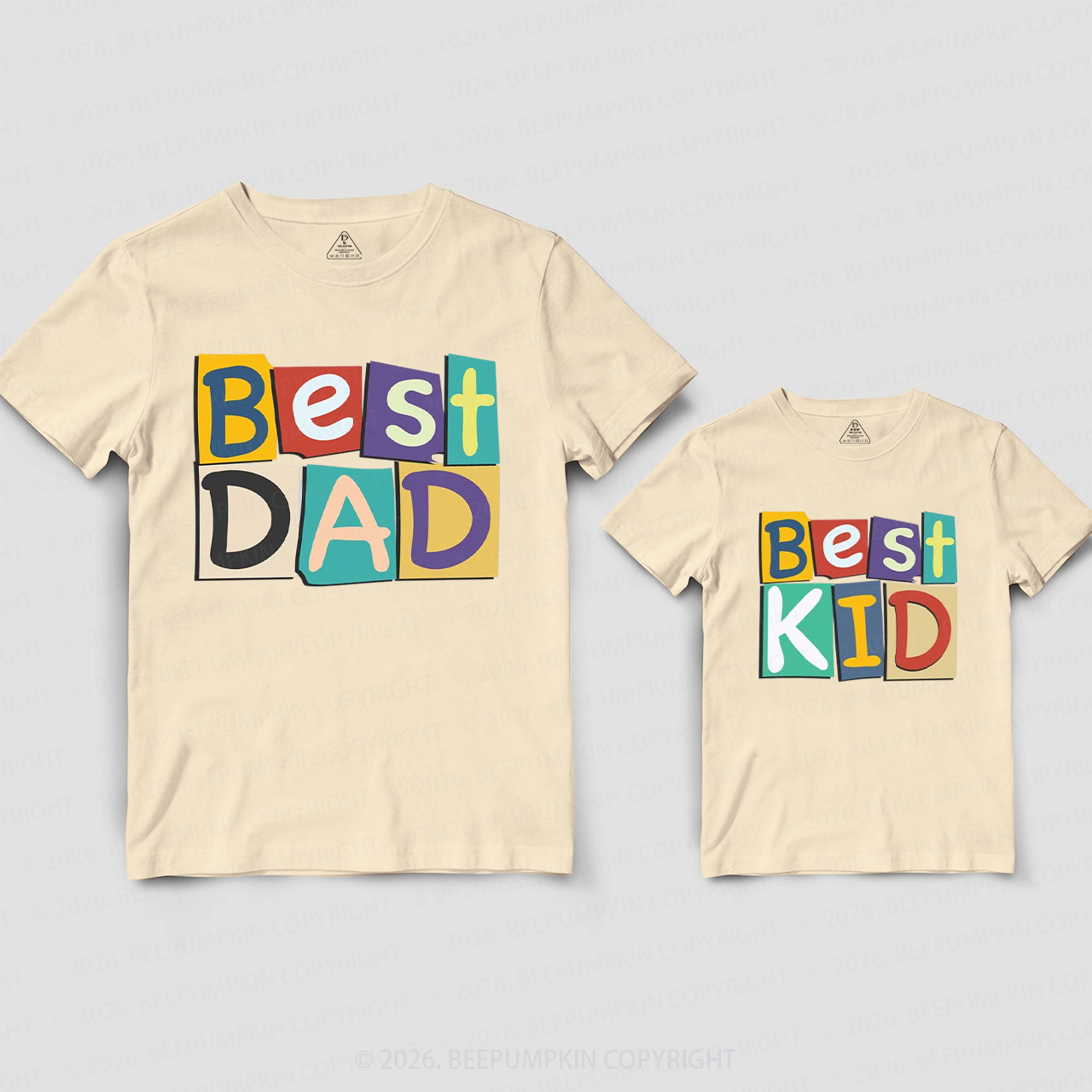 Best Dad Best Kid  Father’s Day Dad&Me Matching Shirts