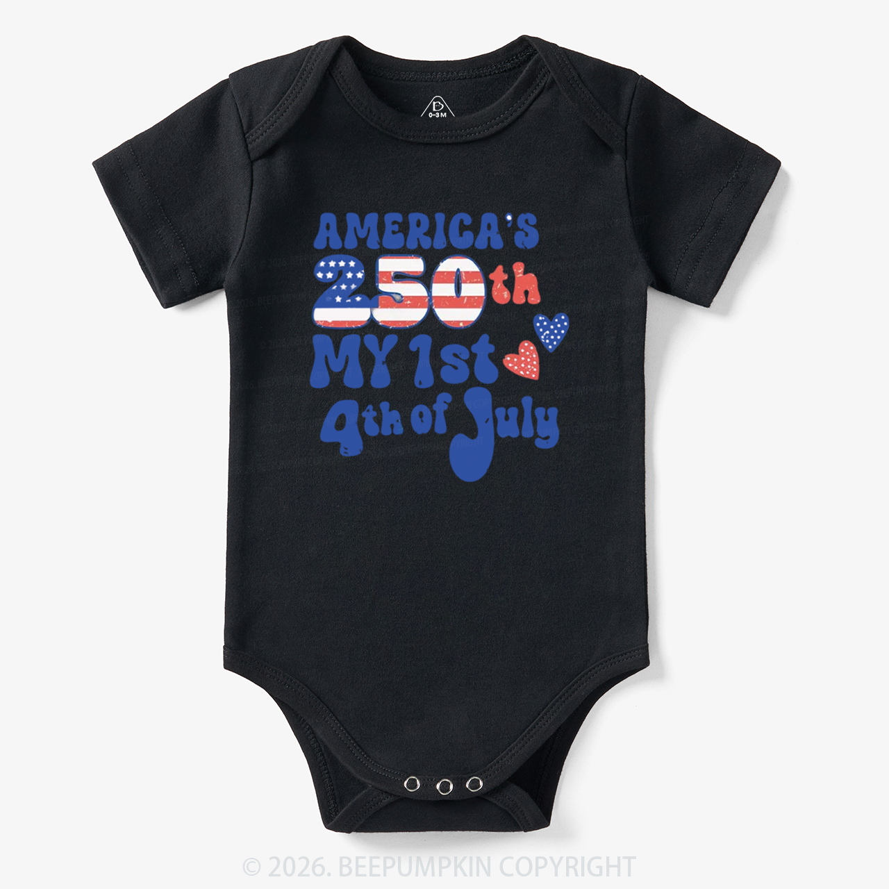 My First 4th of July America 250th Bodysuit