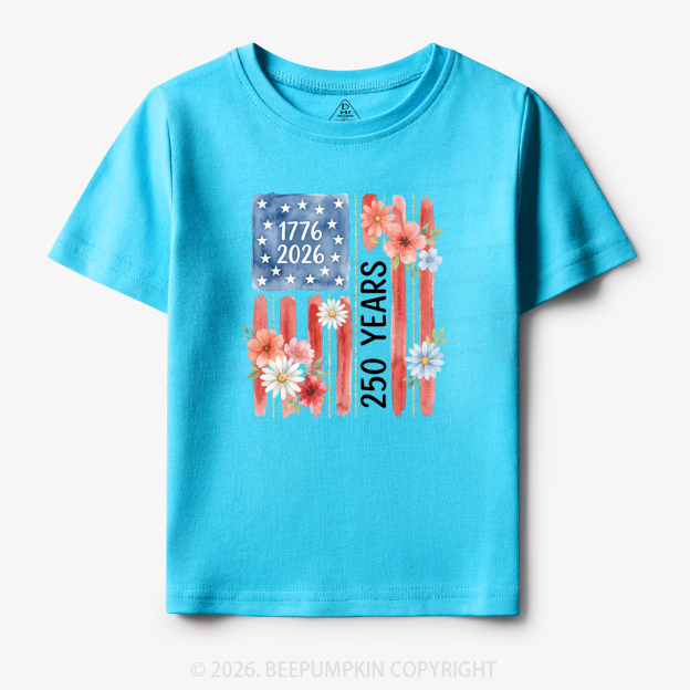 United States of America 250th Patriotic Flag Toddler&Kid's Tees