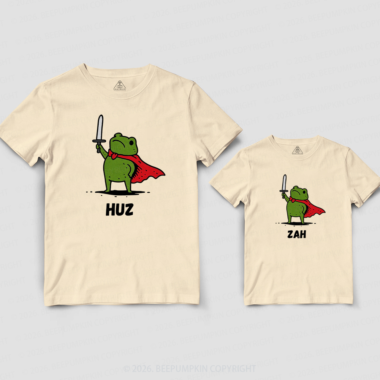Funny Fantasy Frog Dad&Me Matching Shirts