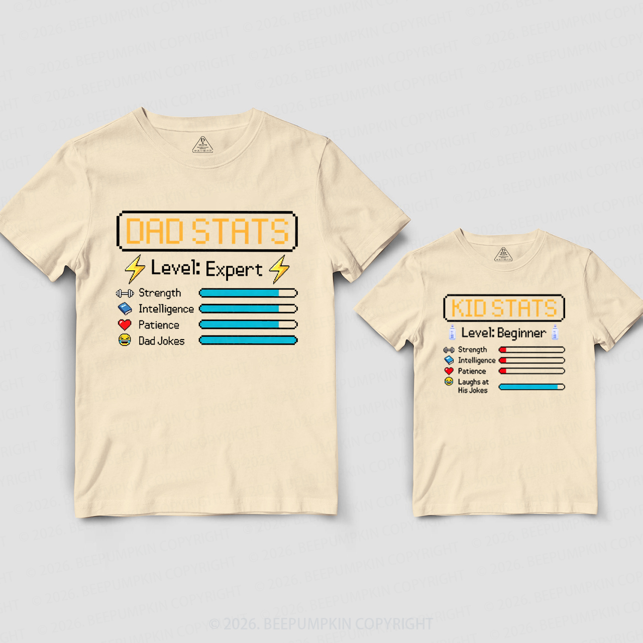 Old School Video Game Dad&Me Matching Shirts