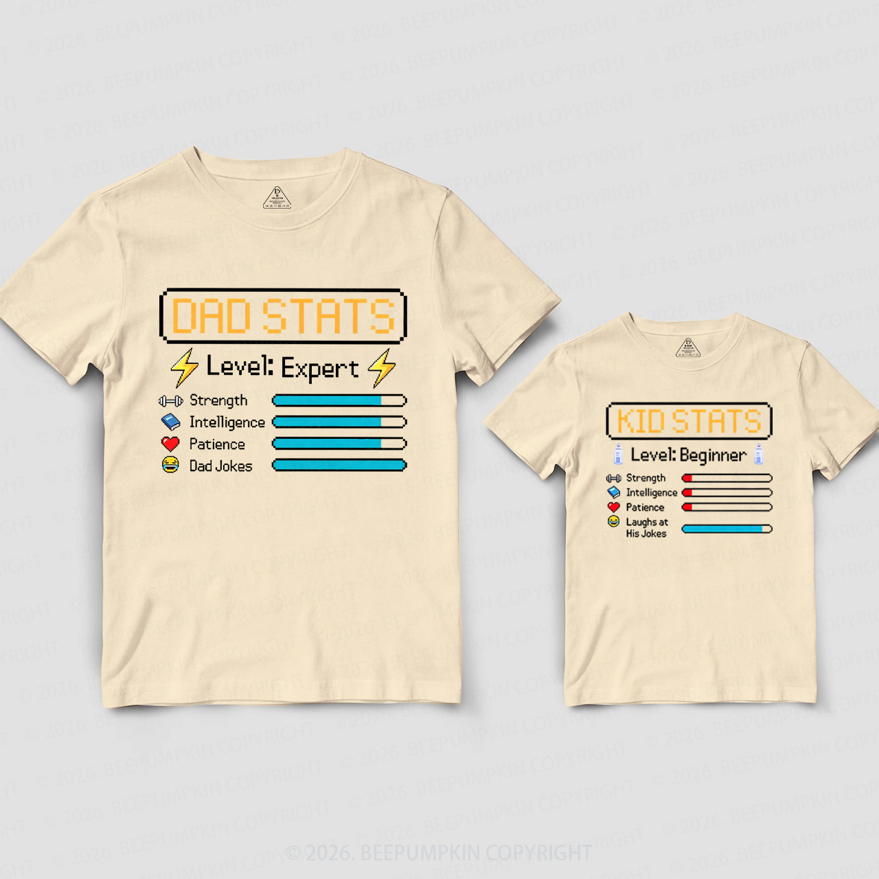 Old School Video Game Dad&Me Matching Shirts