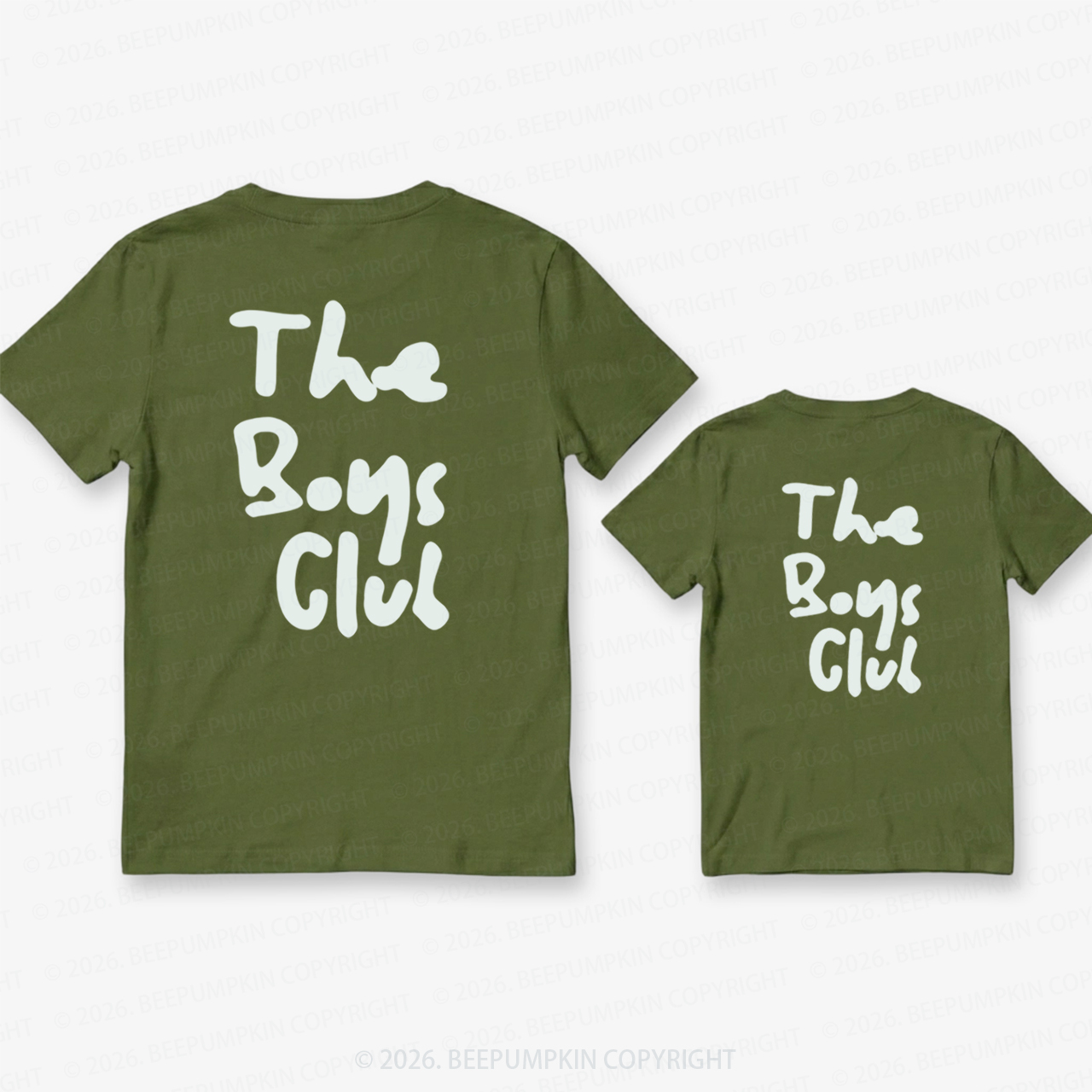 The Boys Club Dad&Me Matching Shirts-Back Design