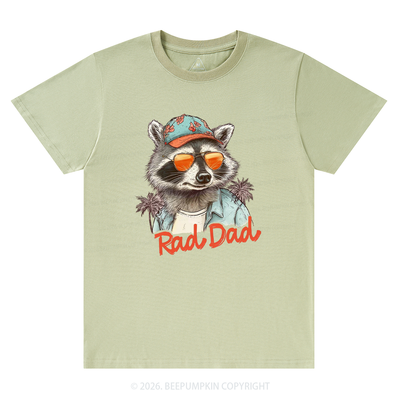 Retro Rad Dad Funny Raccoon T-Shirts