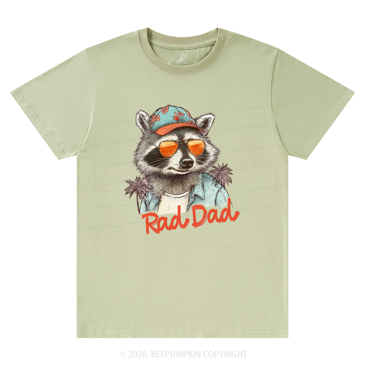 Retro Rad Dad Funny Raccoon T-Shirts