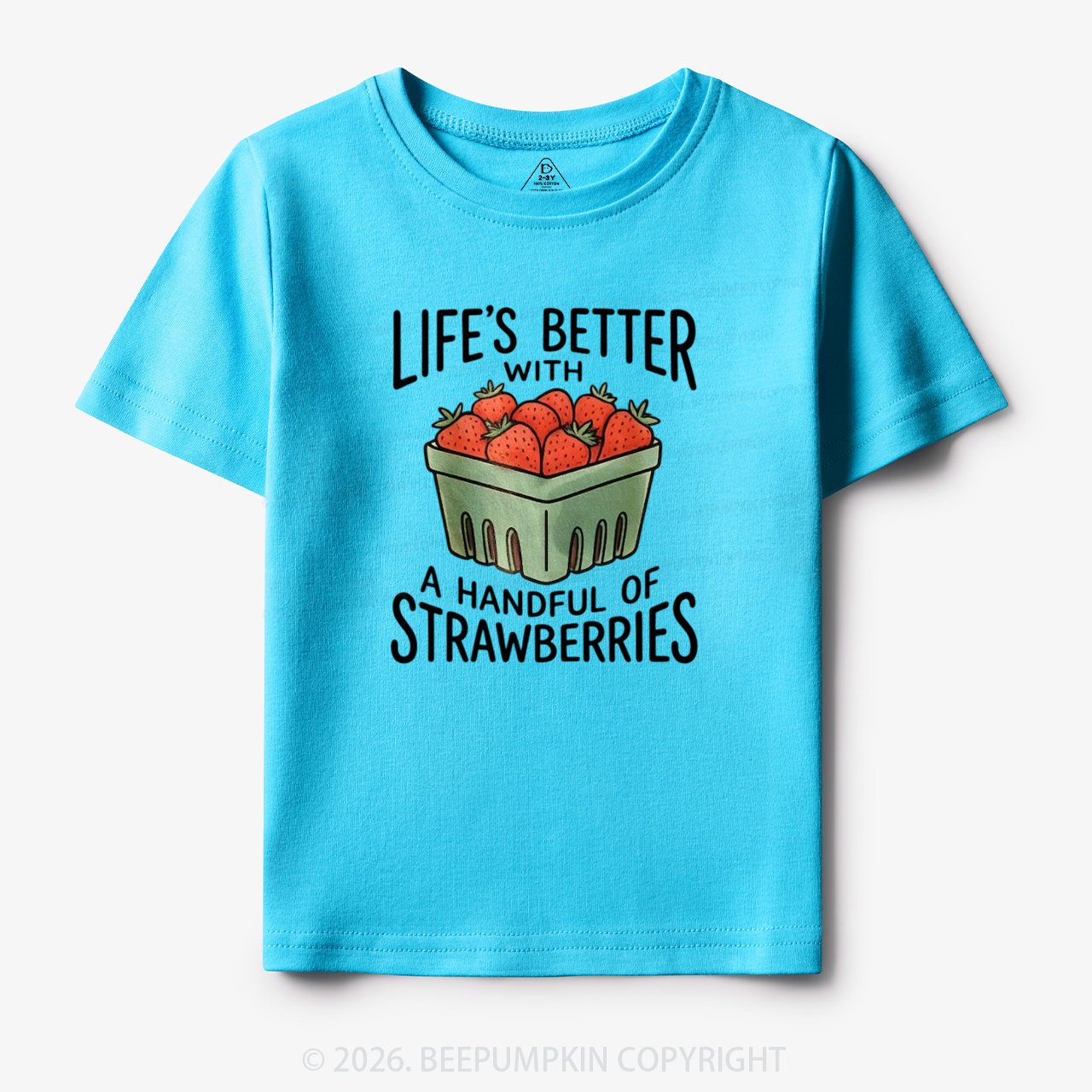 Life's Better With Strawberries Toddler&Kid's Tees