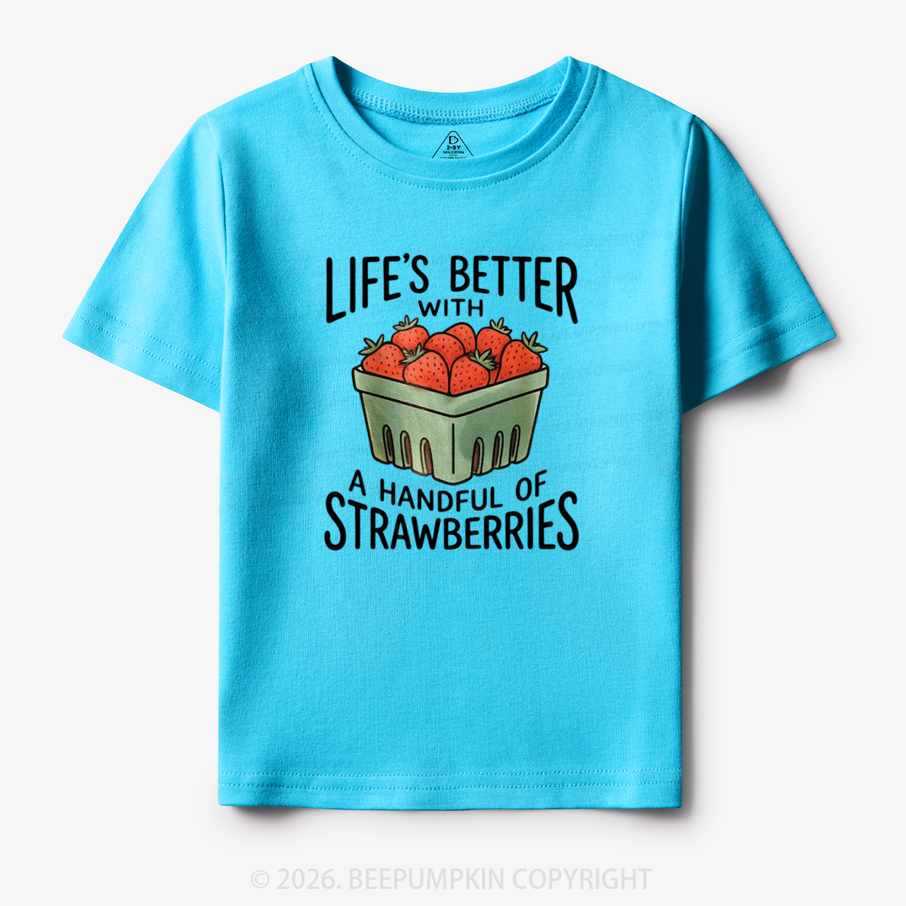 Life's Better With Strawberries Toddler&Kid's Tees