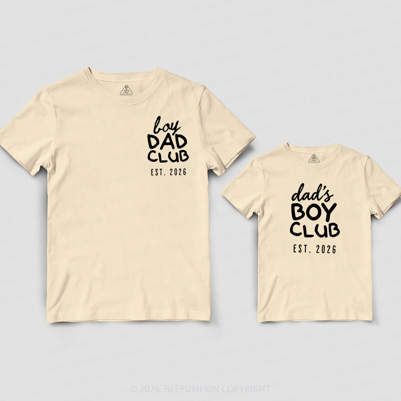 Personalized Boy Dad Club Dad&Me Matching Shirts