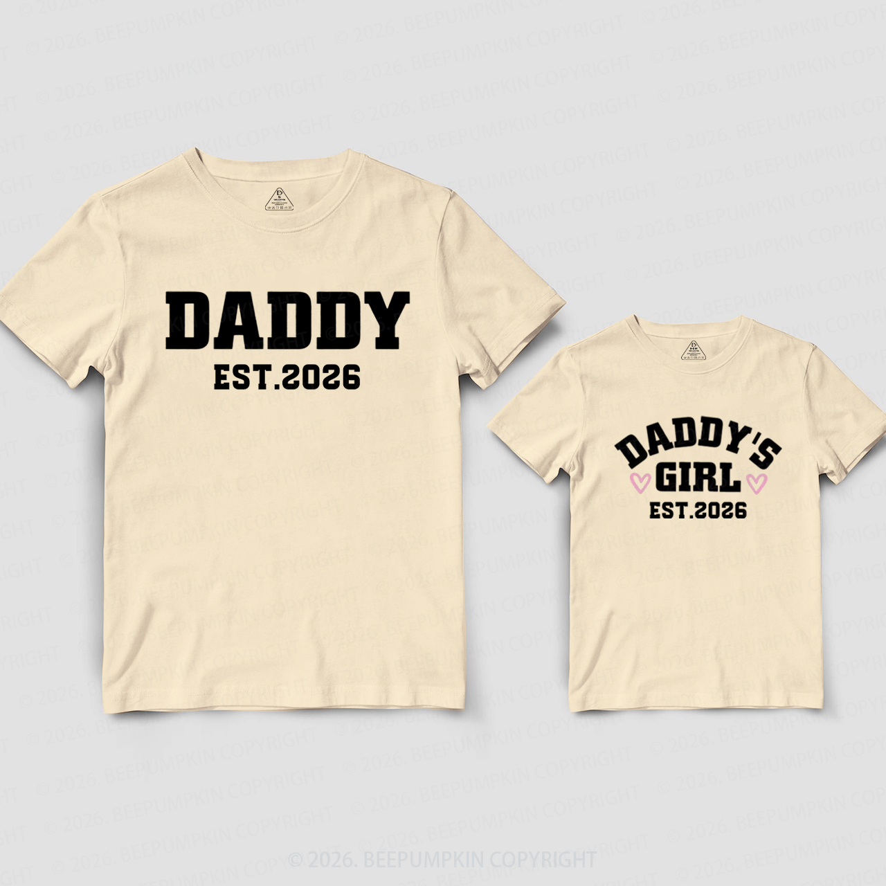 Daddy with Daddy’s Baby Dad&Me Matching Shirts