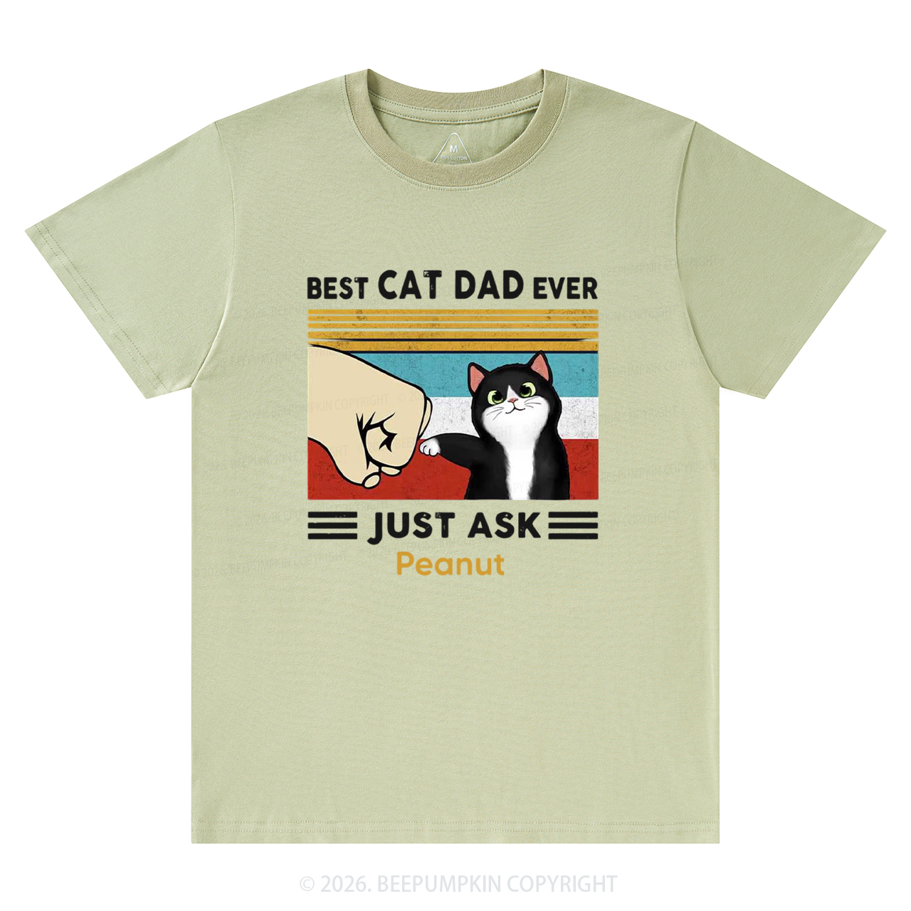 Personalized Best Cat Dad Ever T-Shirts