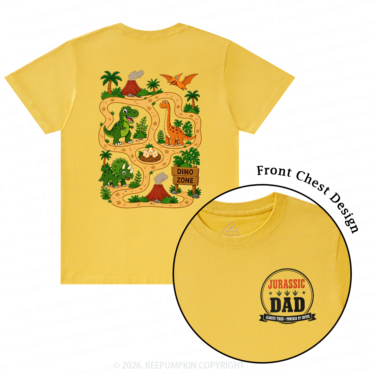 Daddysaurus Fathers Day T-Shirts