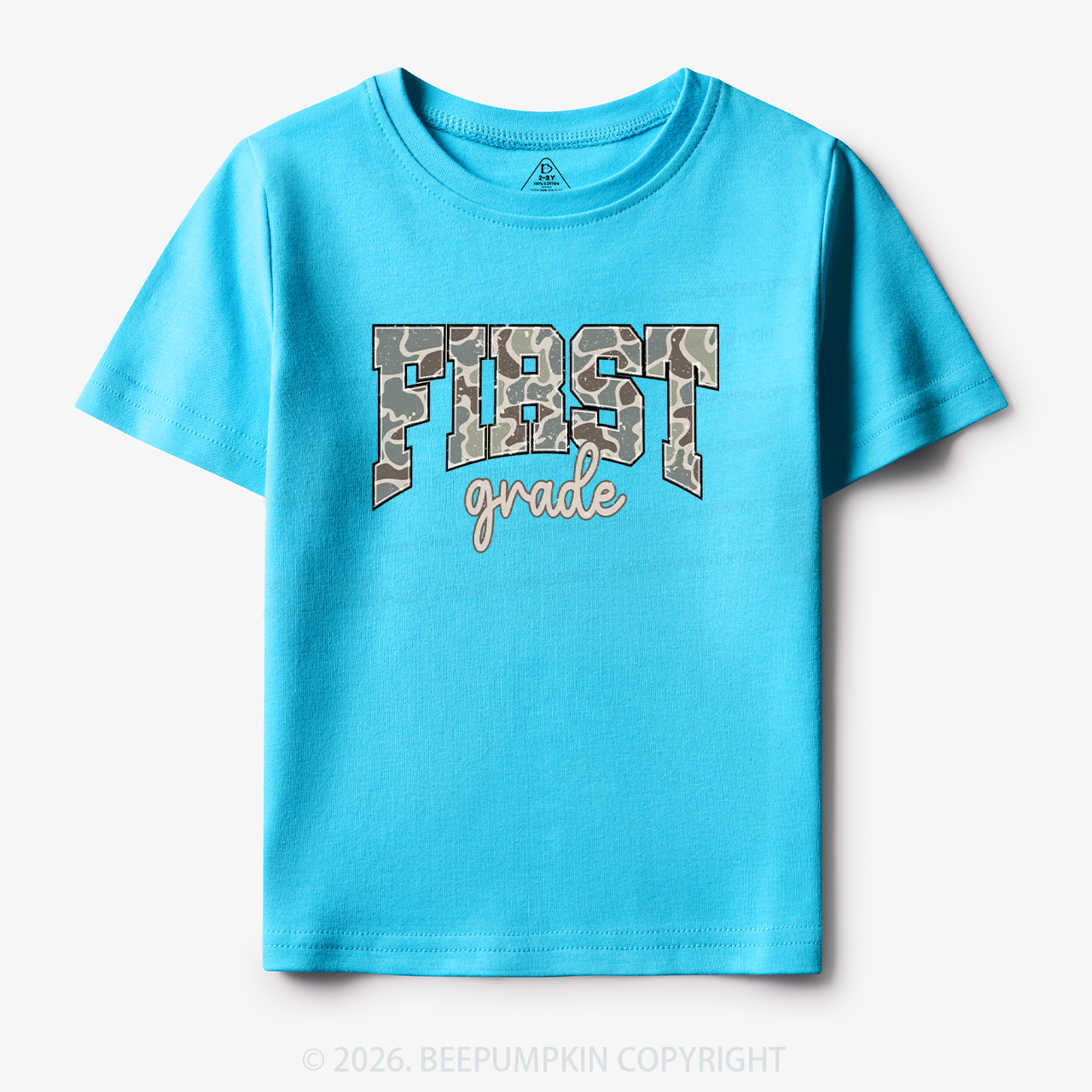 Camo First Grade Back to School Toddler&Kid's Tees