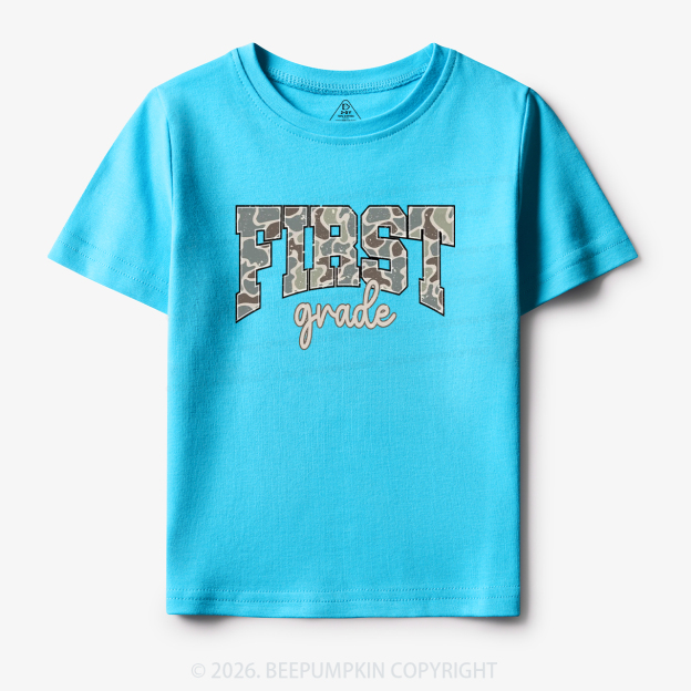 Camo First Grade Back to School Toddler&Kid's Tees