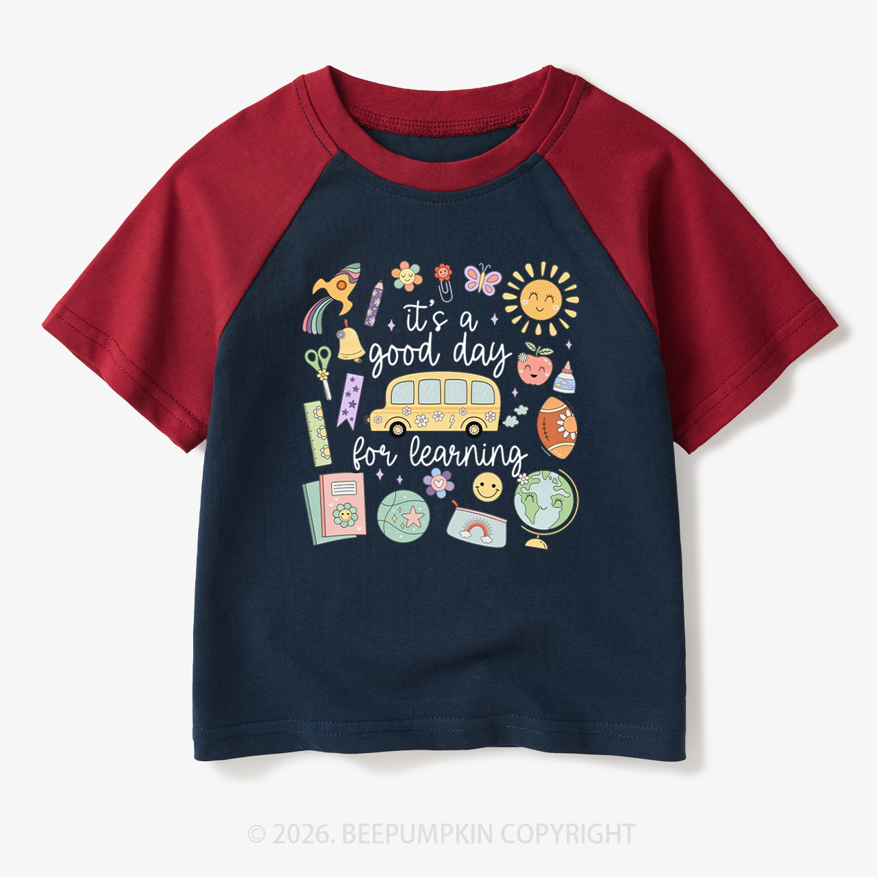 It's a Good Day for Learning Toddler&Kids Retro Raglan T-shirt