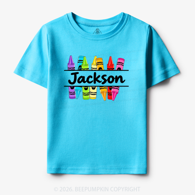 Personalized Name Back To School Toddler&Kid's Tees