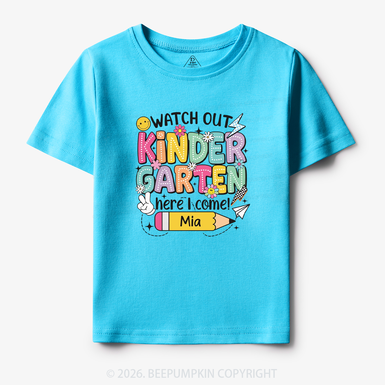 Personalized Watch Out Kindergarten Here I Come Toddler&Kid's Tees
