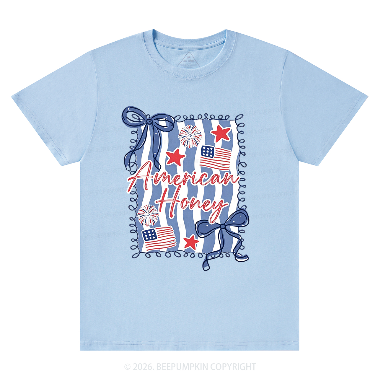 American Honey Flag Bows T-Shirts