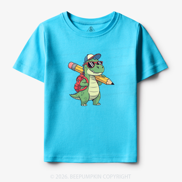 Funny Rex Back to School Dinosaur Toddler&Kid's Tees