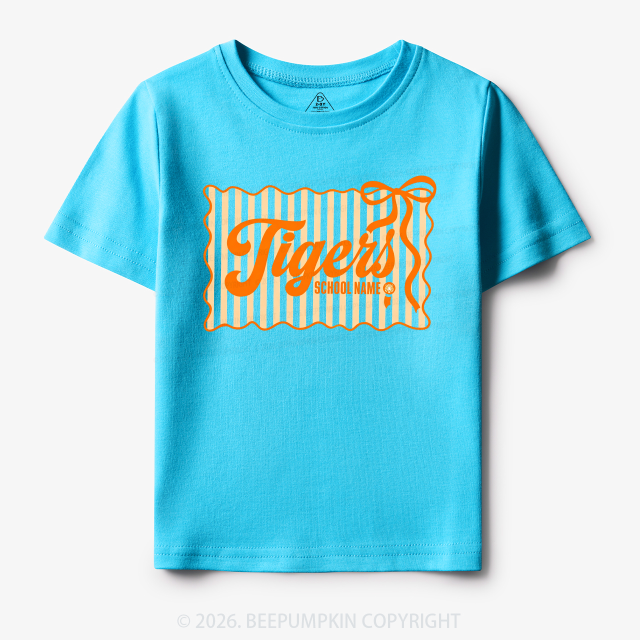 Personalized School Name Mascot Toddler&Kid's Tees