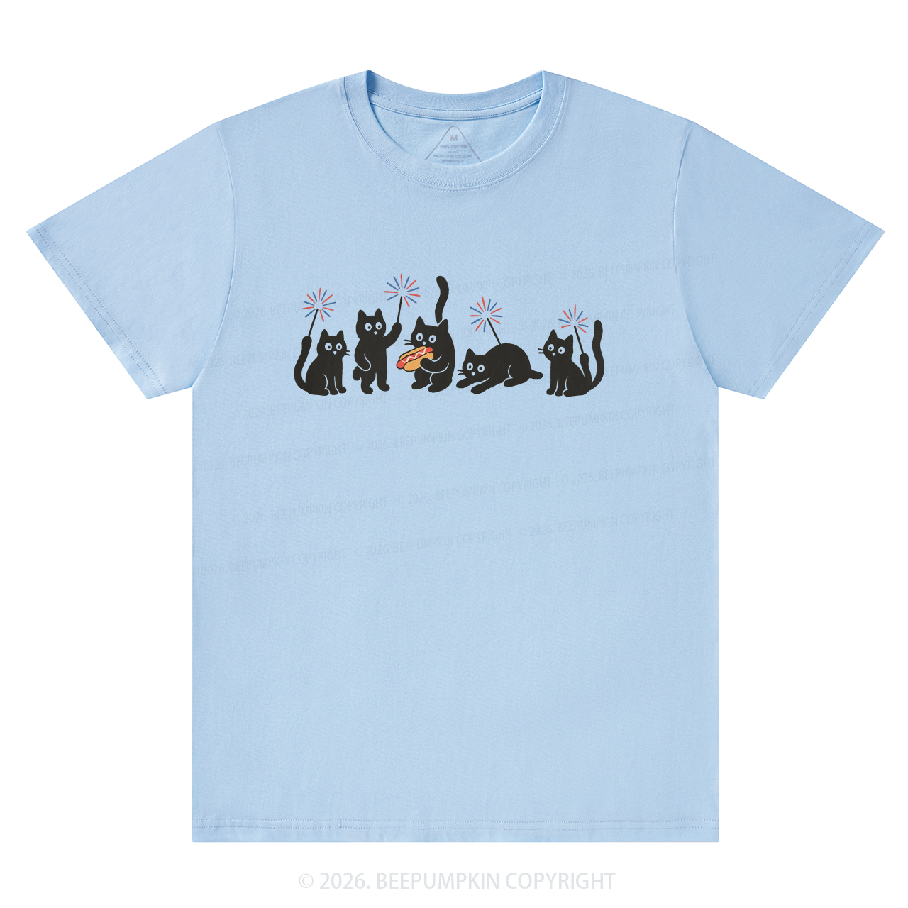 4th of July Funny Black Cats T-Shirts