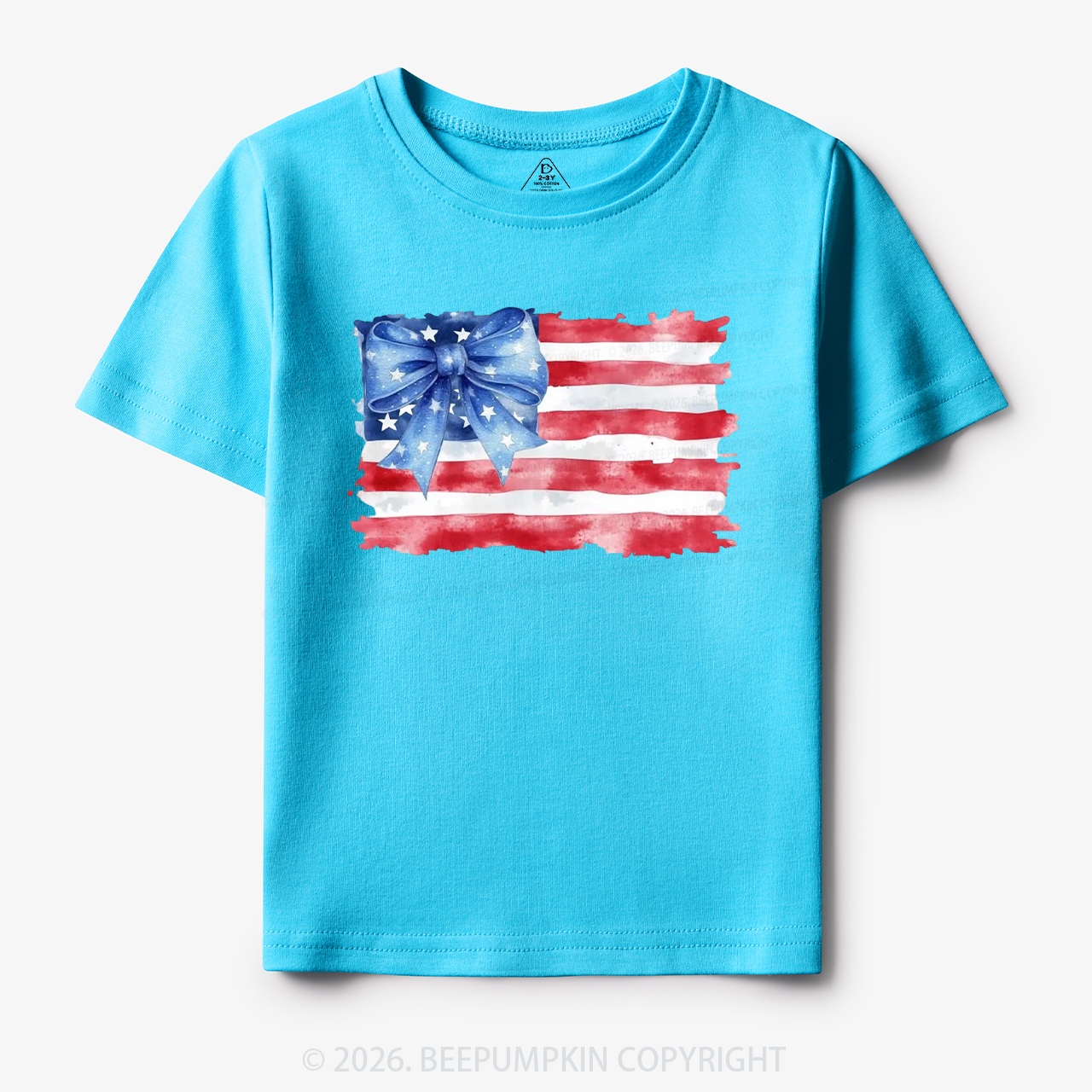 4th of July American Flag Toddler&Kid's Tees