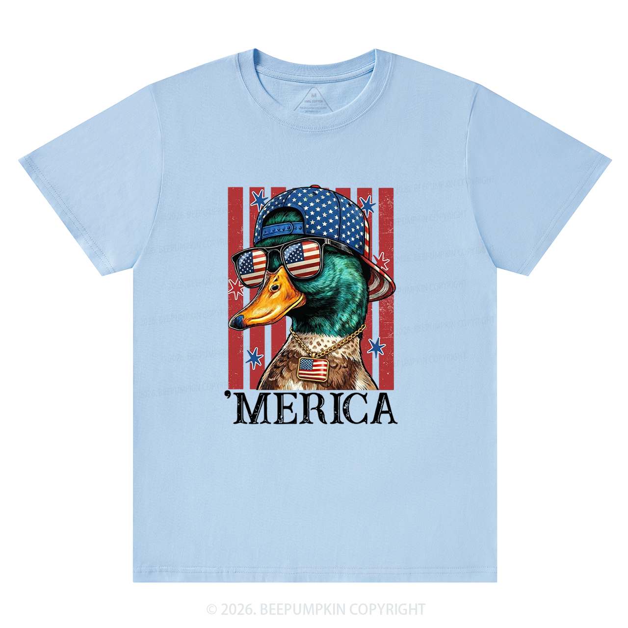 4th of July Funny Patriotic Merica Duck T-Shirts