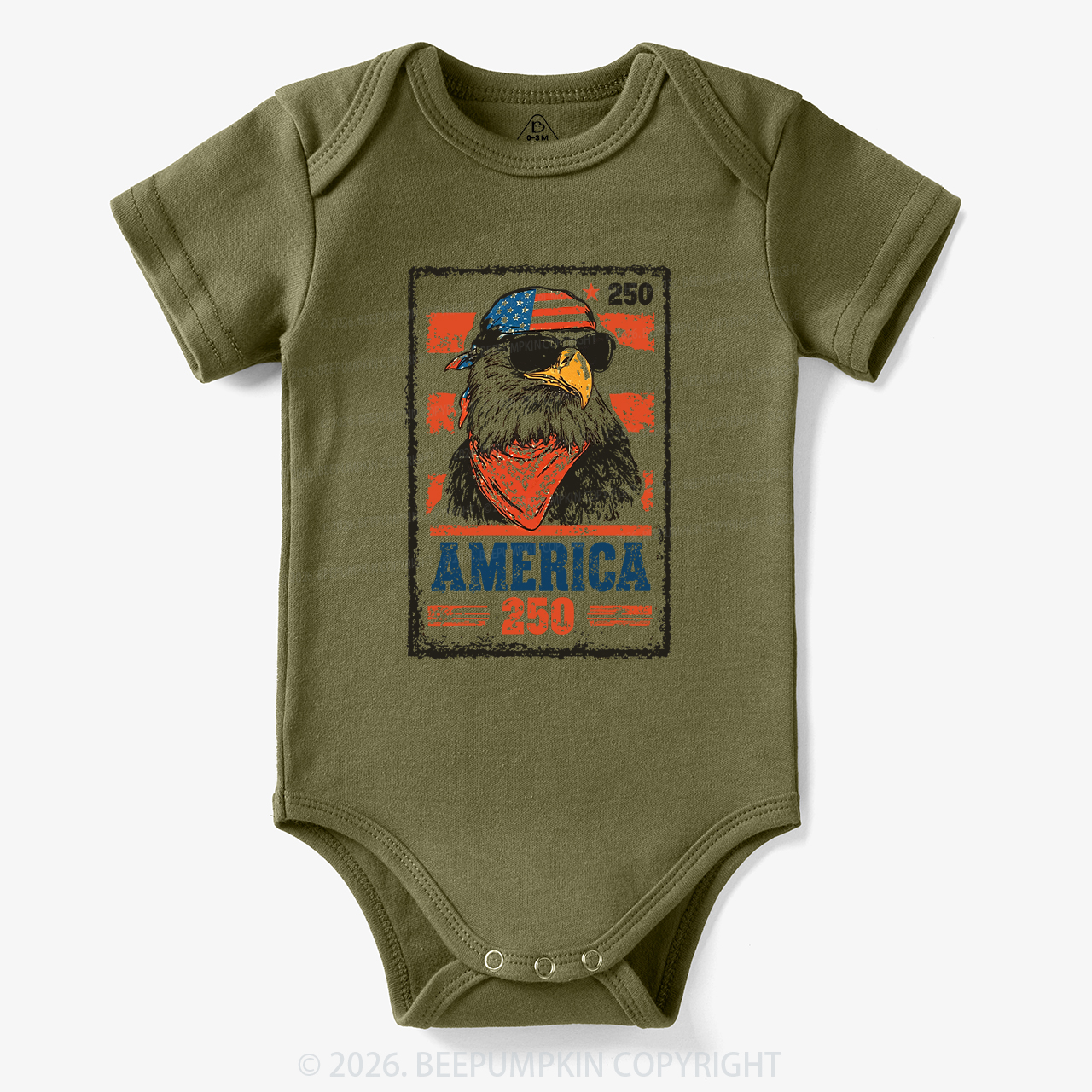250th American Eagle 4th of July Bodysuit