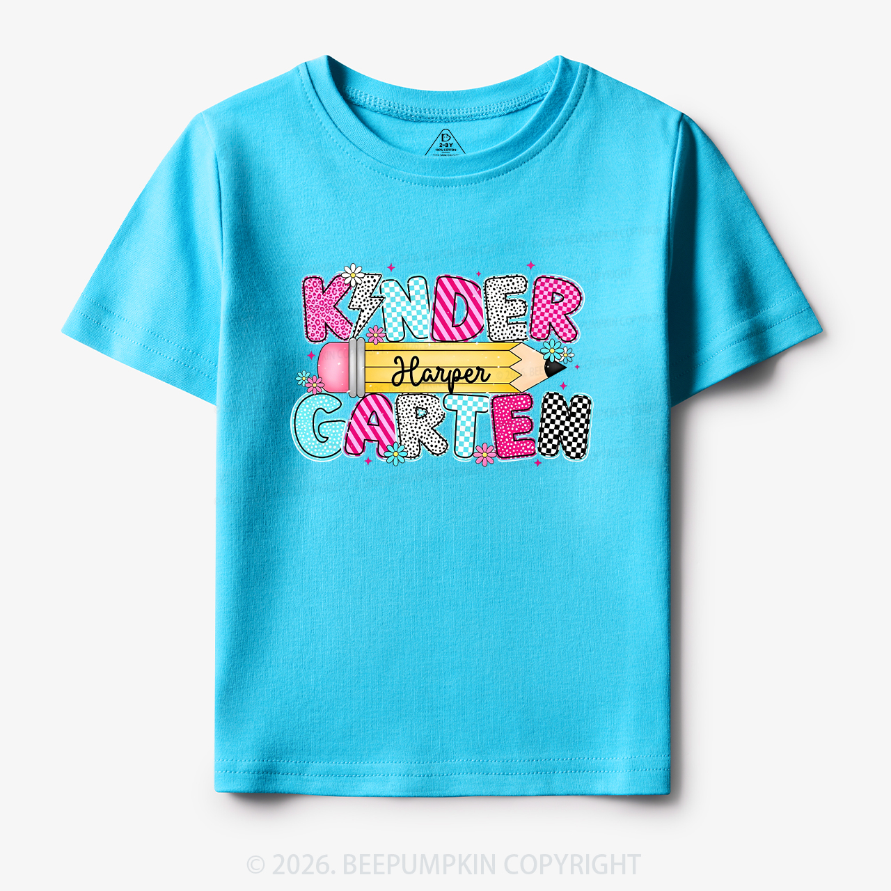 Personalized Kindergarten Name Back To School Toddler&Kid's Tees