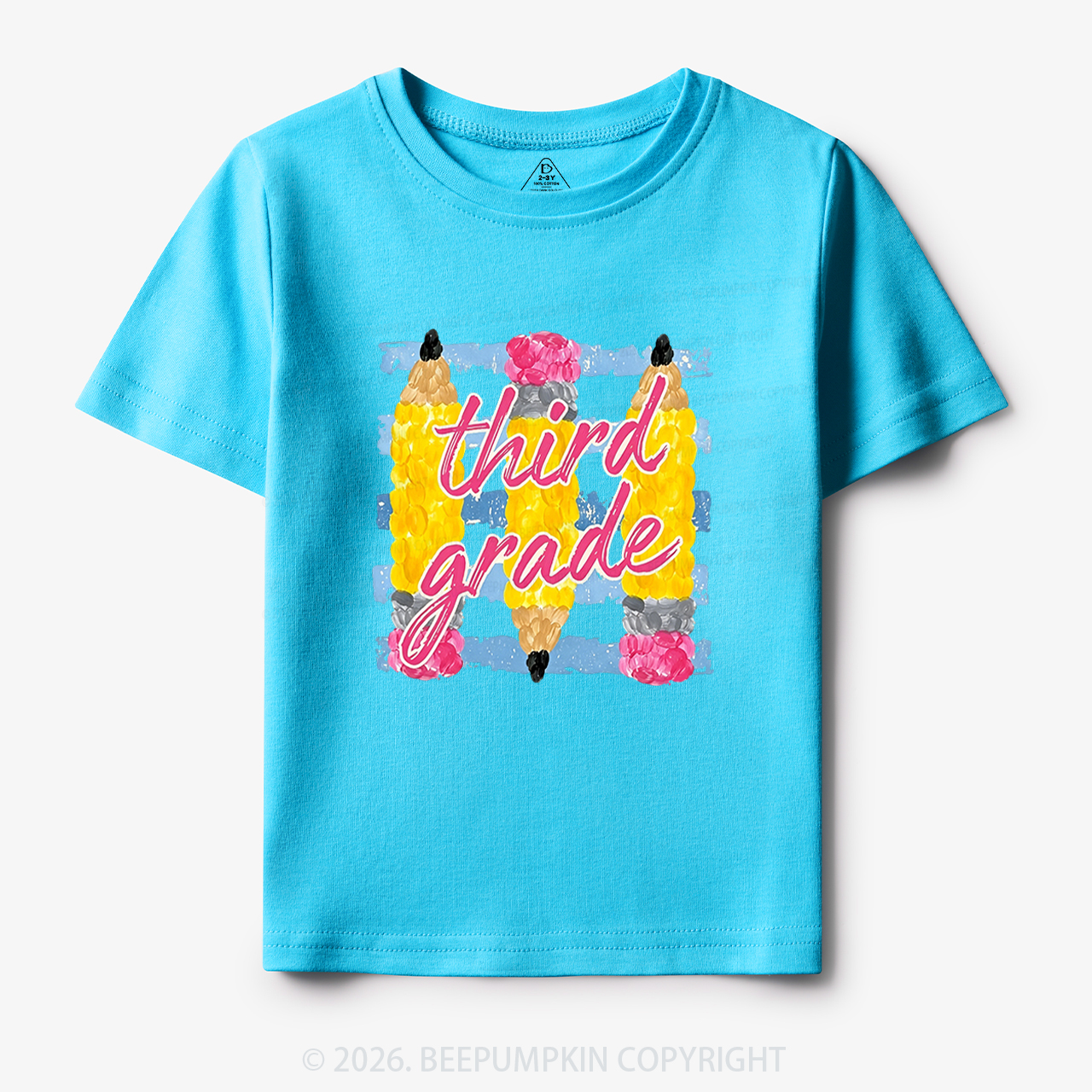 Personalized Grade Colors Stripes Back to School Toddler&Kid's Tees