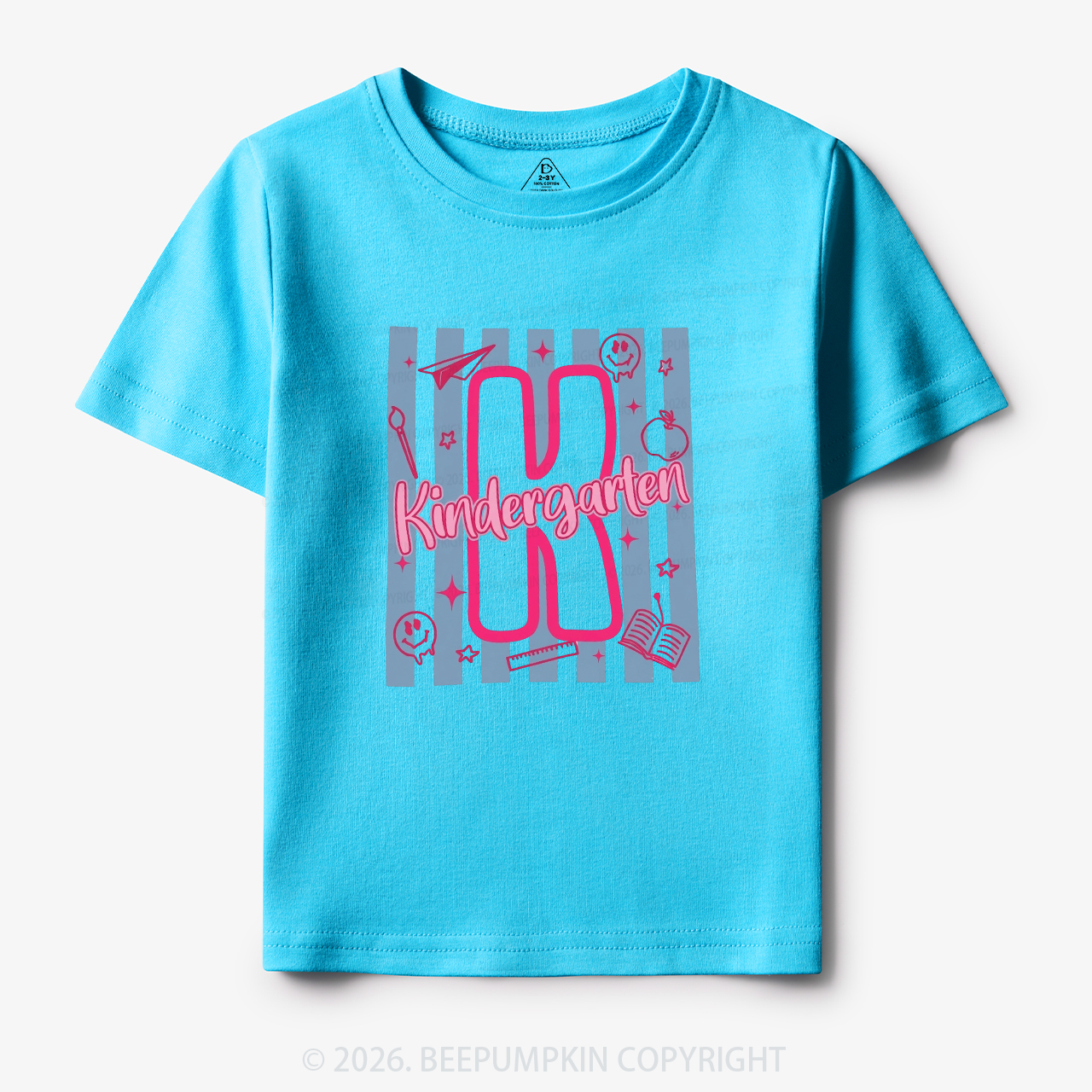 Preppy Stripes Kindergarten Back to School Toddler&Kid's Tees