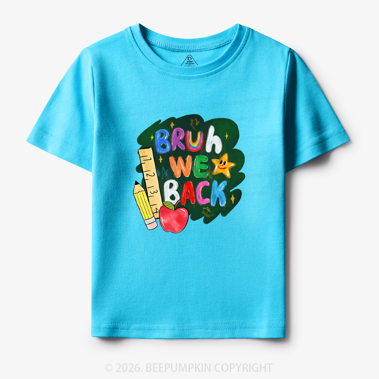 Bruh We Back Funny Back to School Toddler&Kid's Tees