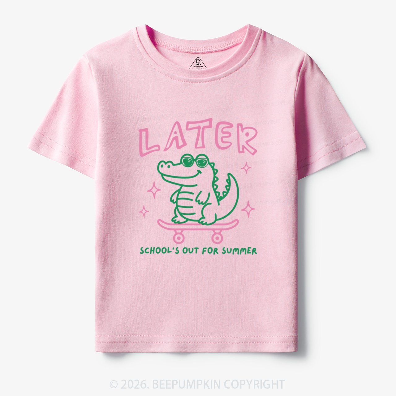 Later School's Out For Summer Alligator Toddler&Kid's Tees