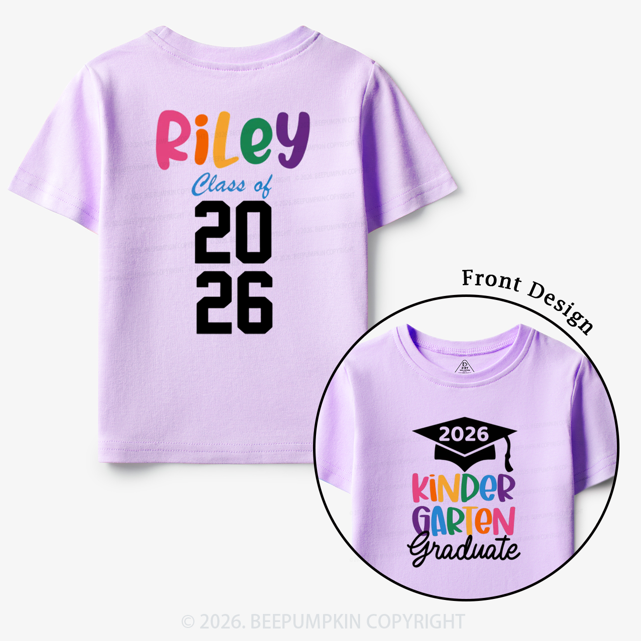 Personalized Kindergarten Graduate 2026 Toddler&Kid's Tees