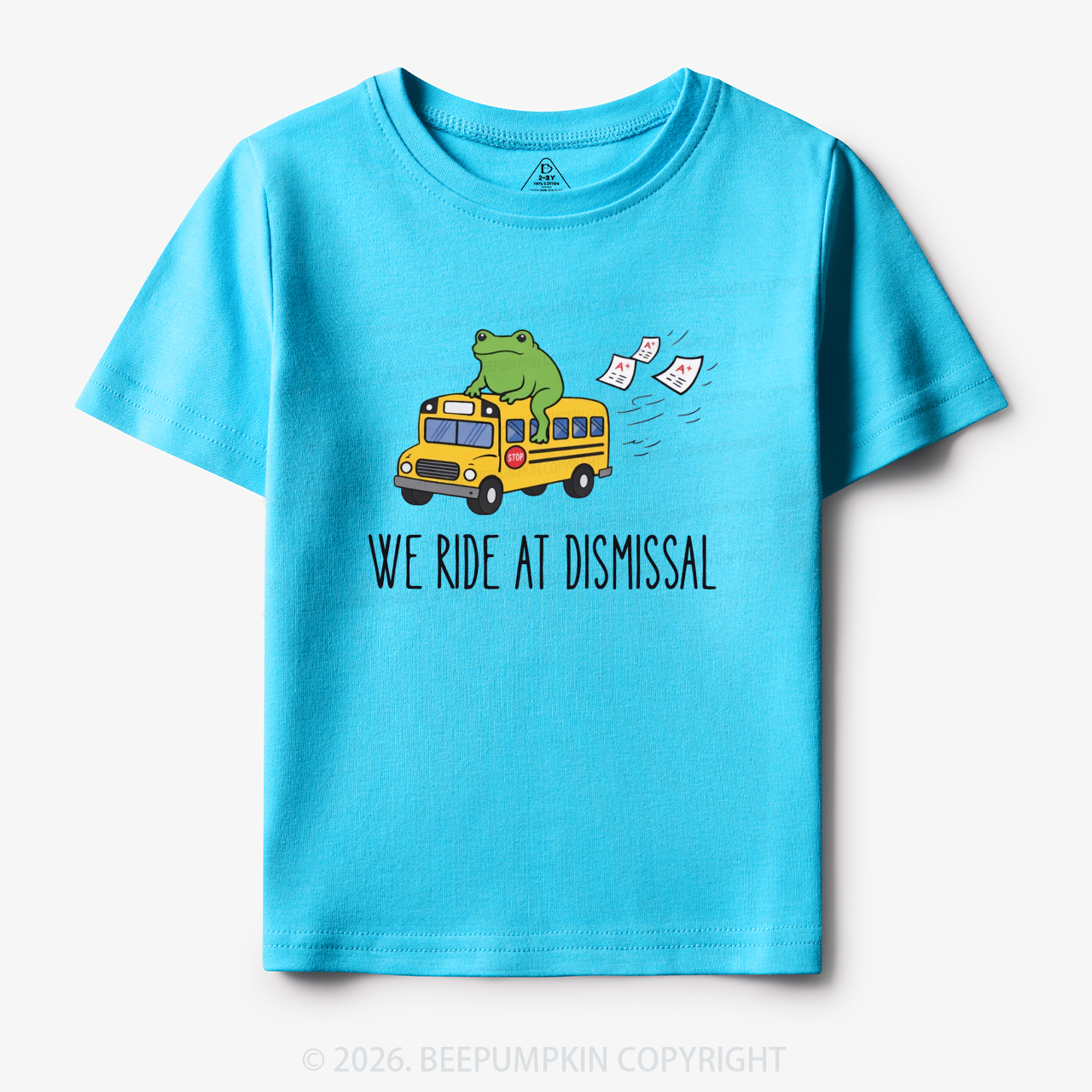 Funny Frog We Ride At Dismissal Toddler&Kid's Tees