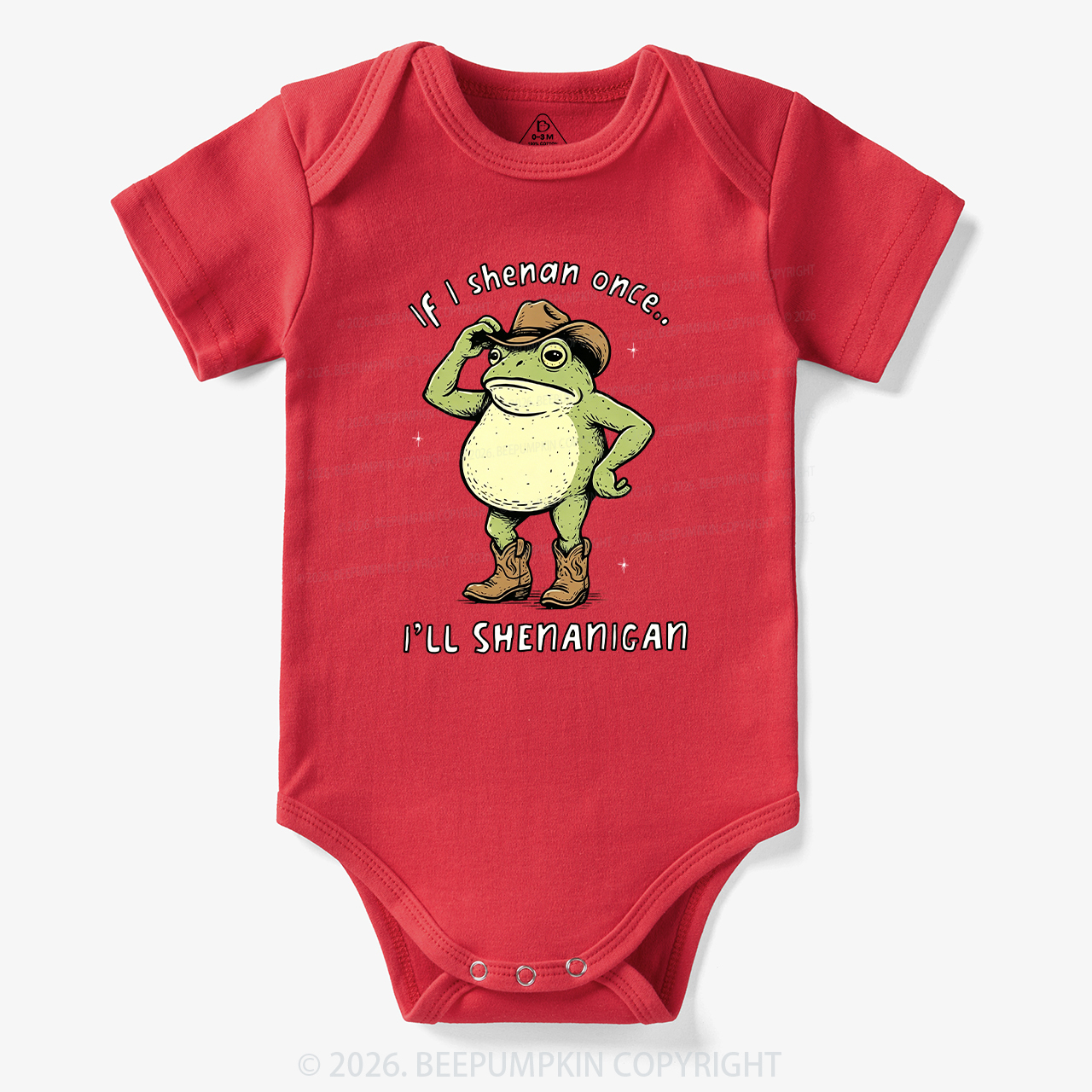 Funny Frog If I Shenan Once I'll Shenanigan Bodysuit