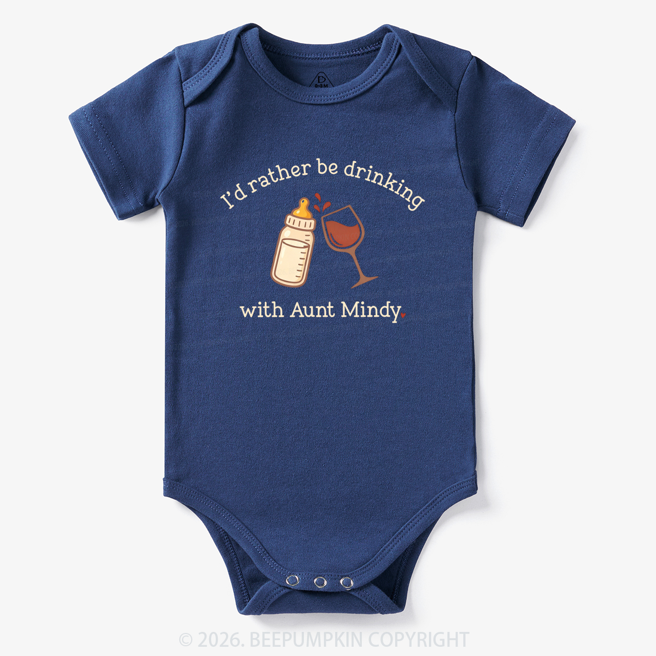 Personalized I'd Rather Be Drinking with Aunt Bodysuit