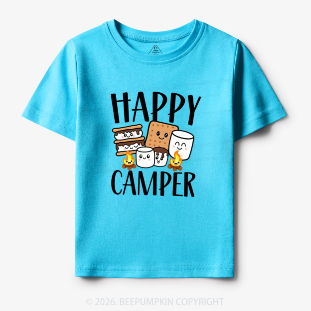 Happy Camper Cute Marshmallow Toddler&Kid's Tees