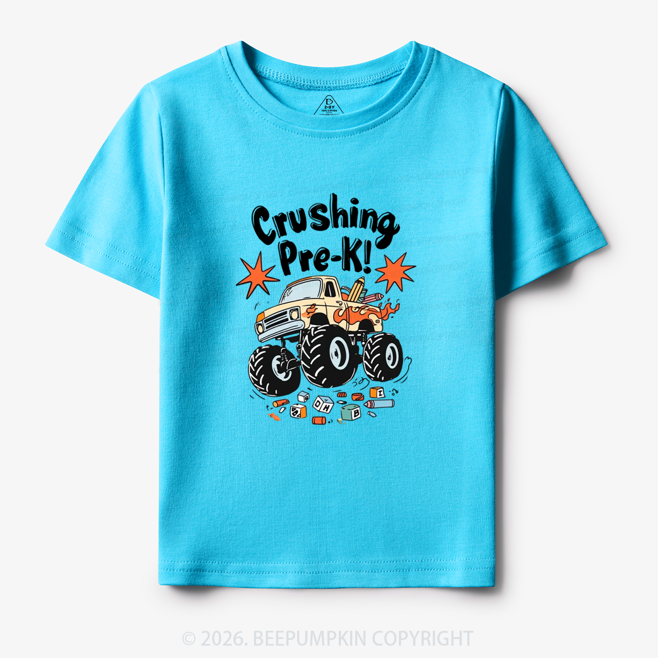 Crushing PreK Monster Truck Toddler&Kid's Tees