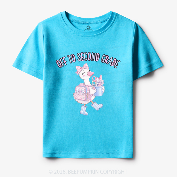 Personalized Off To Grade Back To School Toddler&Kid's Tees