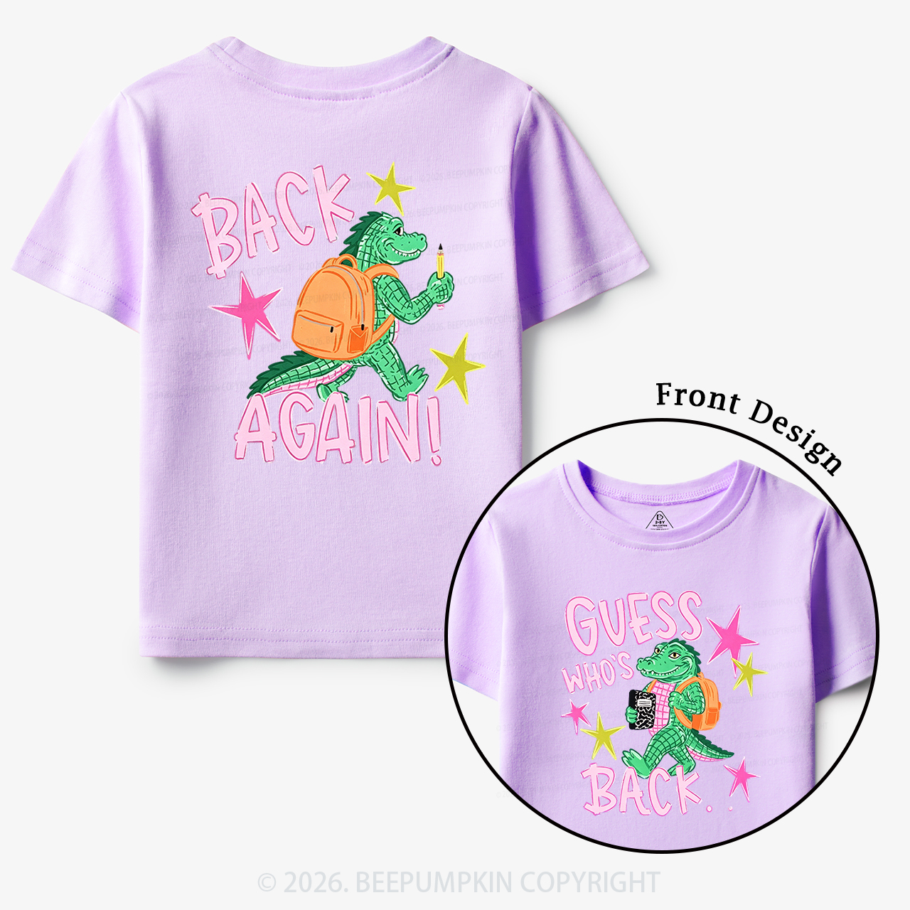 Guess Who's Back Funny Gator Back To School Toddler&Kid's Tees