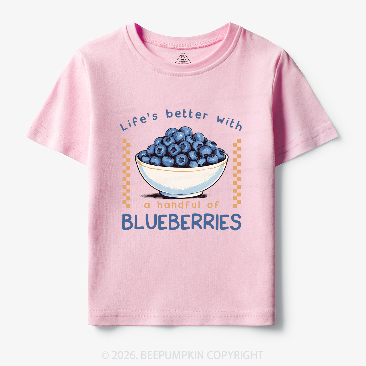 Life's better with a handful of Blueberries Funny Toddler&Kid's Tees