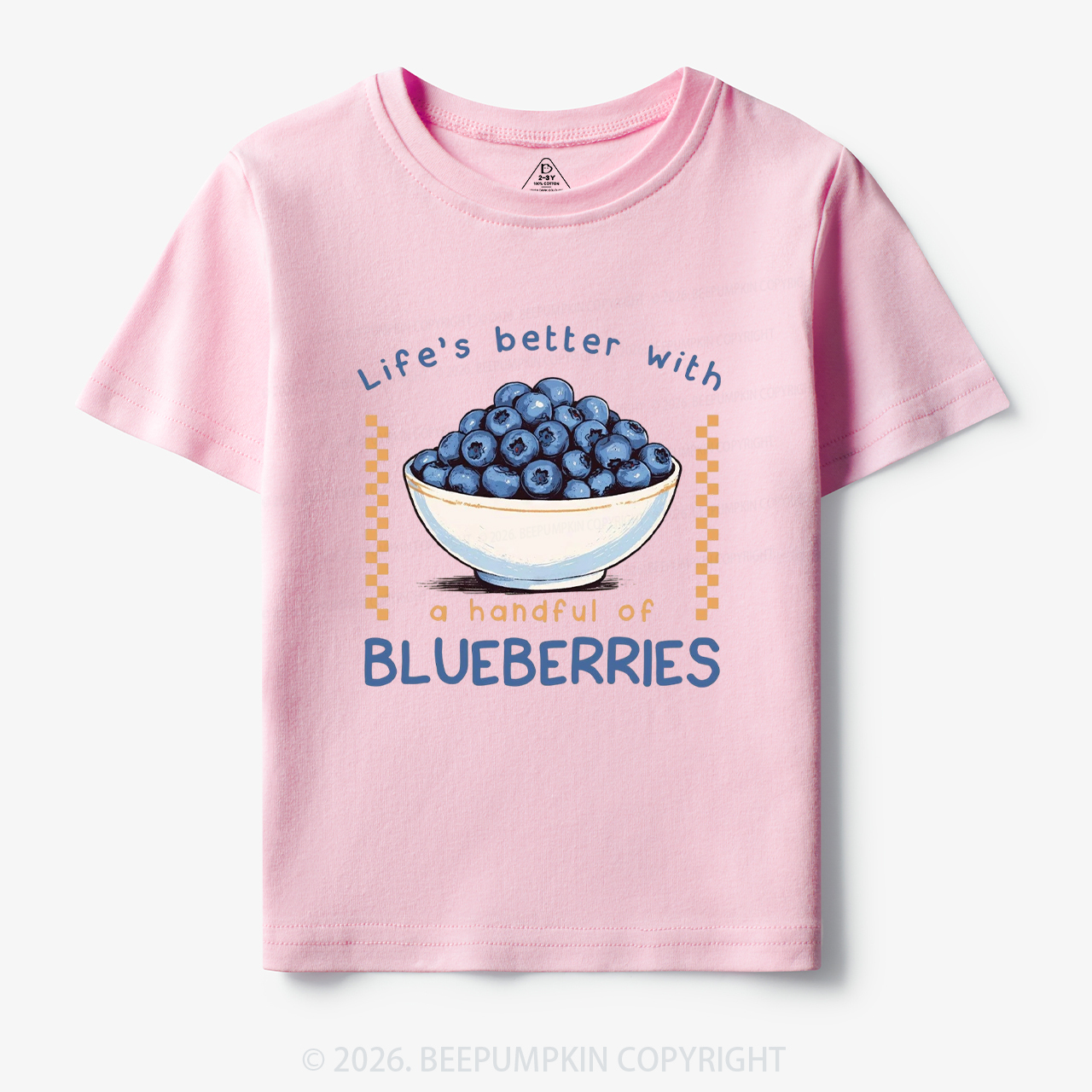 Life's better with a handful of Blueberries Funny Toddler&Kid's Tees